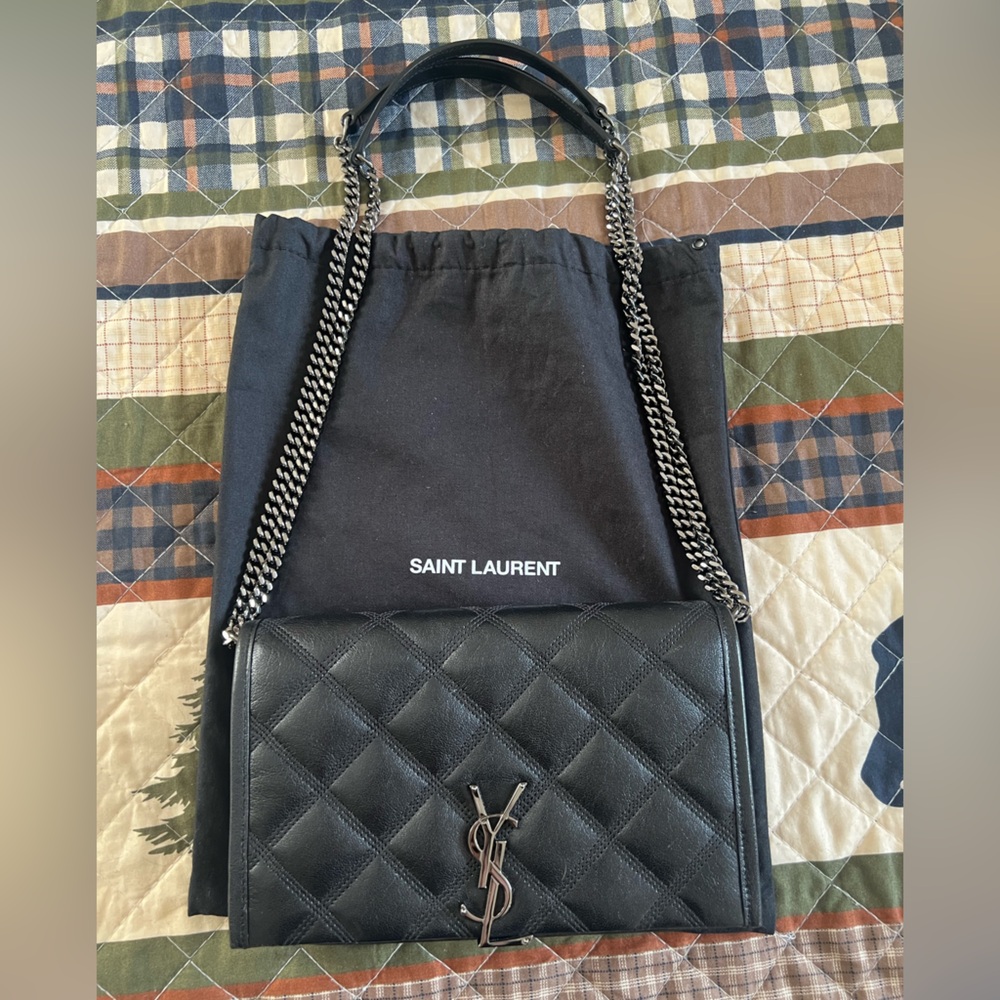 Saint Laurent Leather Becky Bag